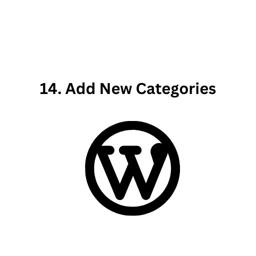 14. Add New Categories